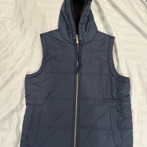 Men's Sherpa Lined Hooded Puffer Vest